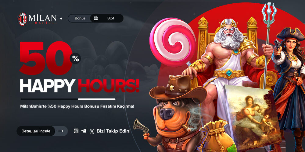 🍭Salı Özel %50 Happy Hours